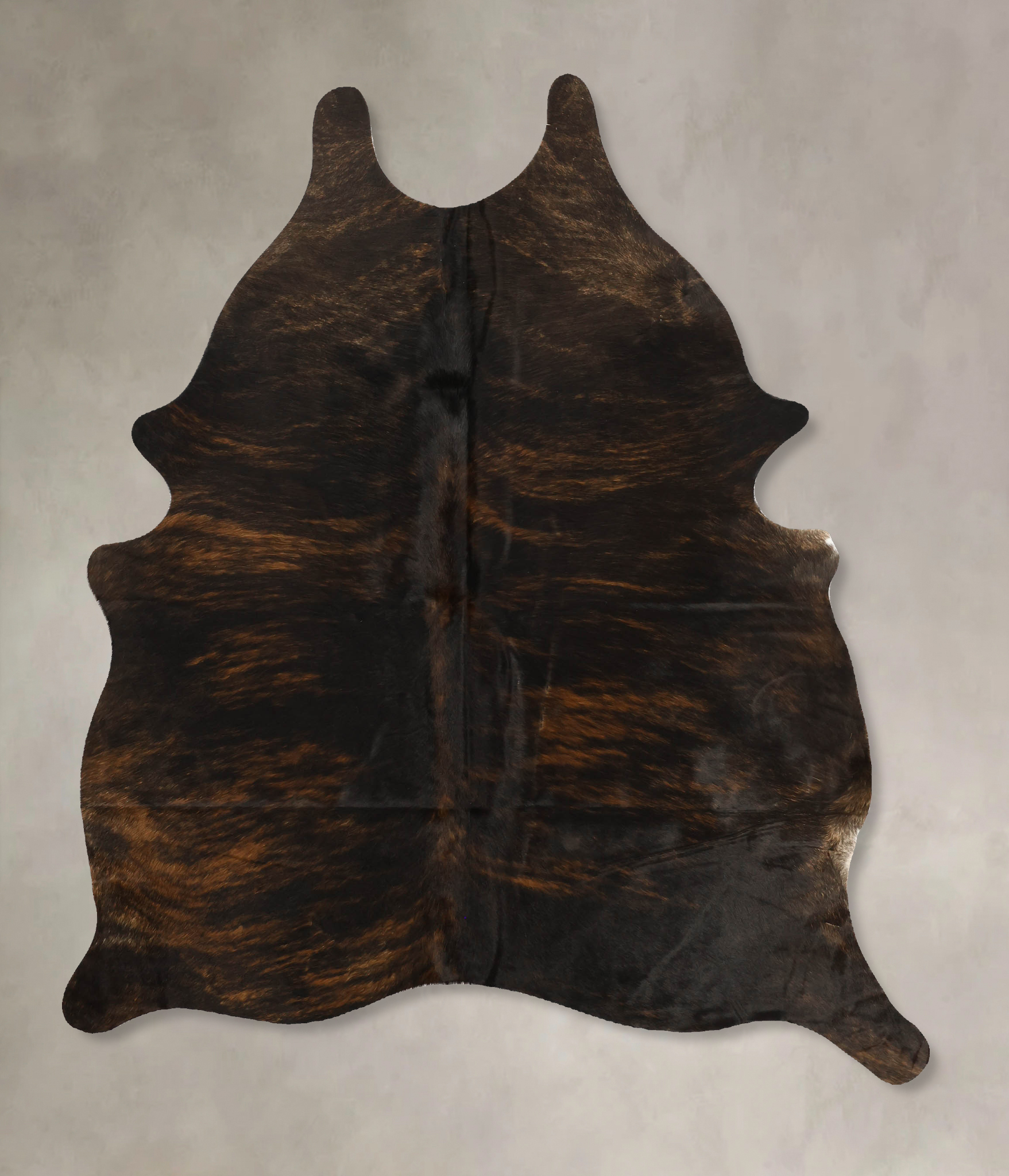 Dark Brindle Cowhide Rug #B11326