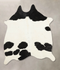 Black and White Medium Brazilian Cowhide Rug 5'8