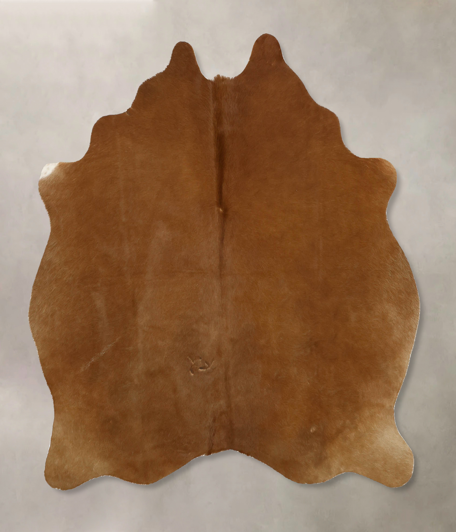 Solid Brown Cowhide Rug #B11370