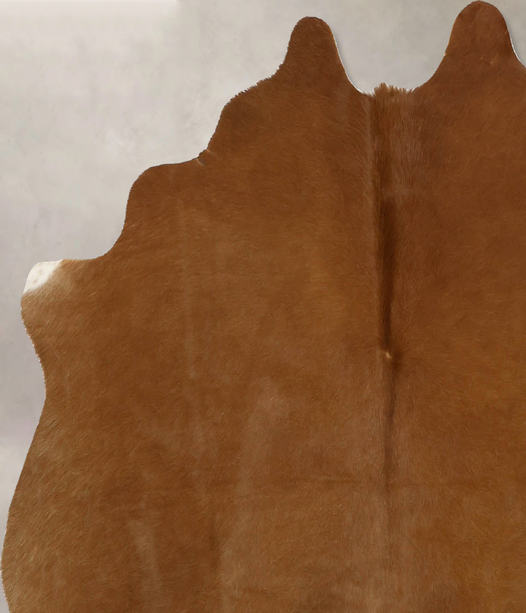 Solid Brown Cowhide Rug #B11370