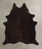 Chocolate Medium Brazilian Cowhide Rug 6'2