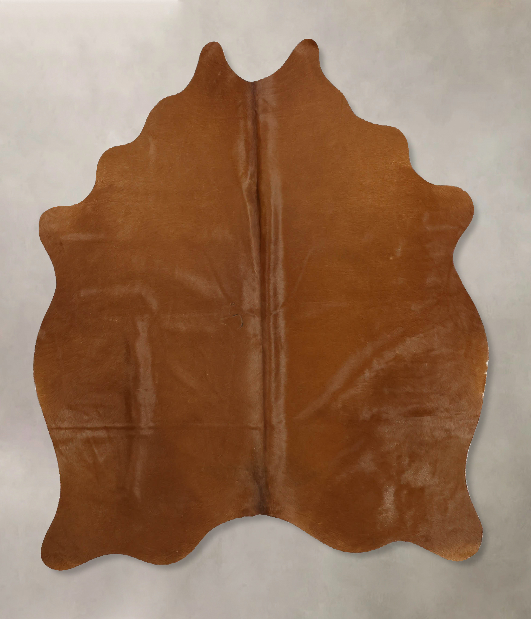 Solid Brown Cowhide Rug #B11376