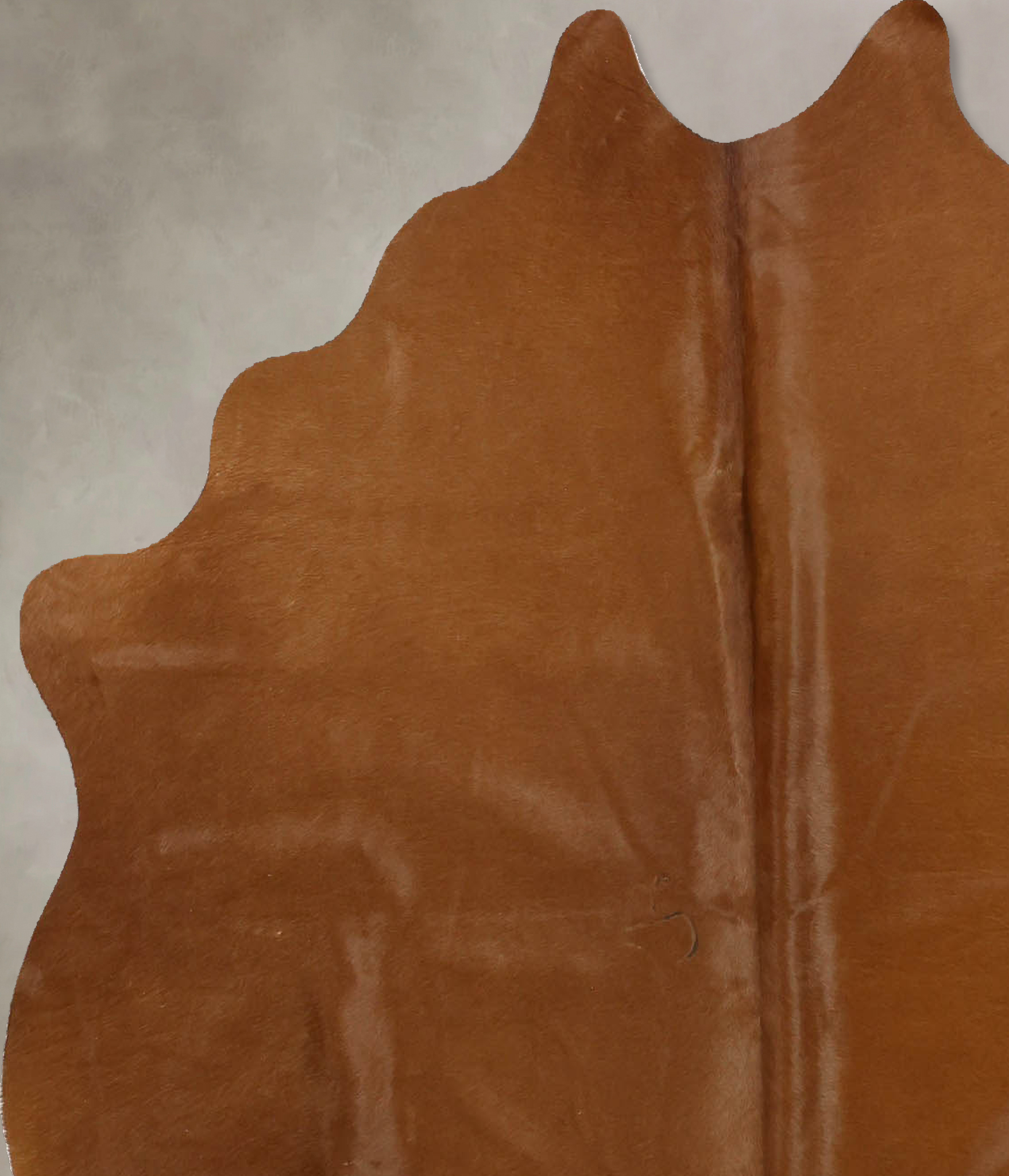 Solid Brown Cowhide Rug #B11376