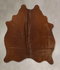 Solid Brown Medium Brazilian Cowhide Rug 5'2