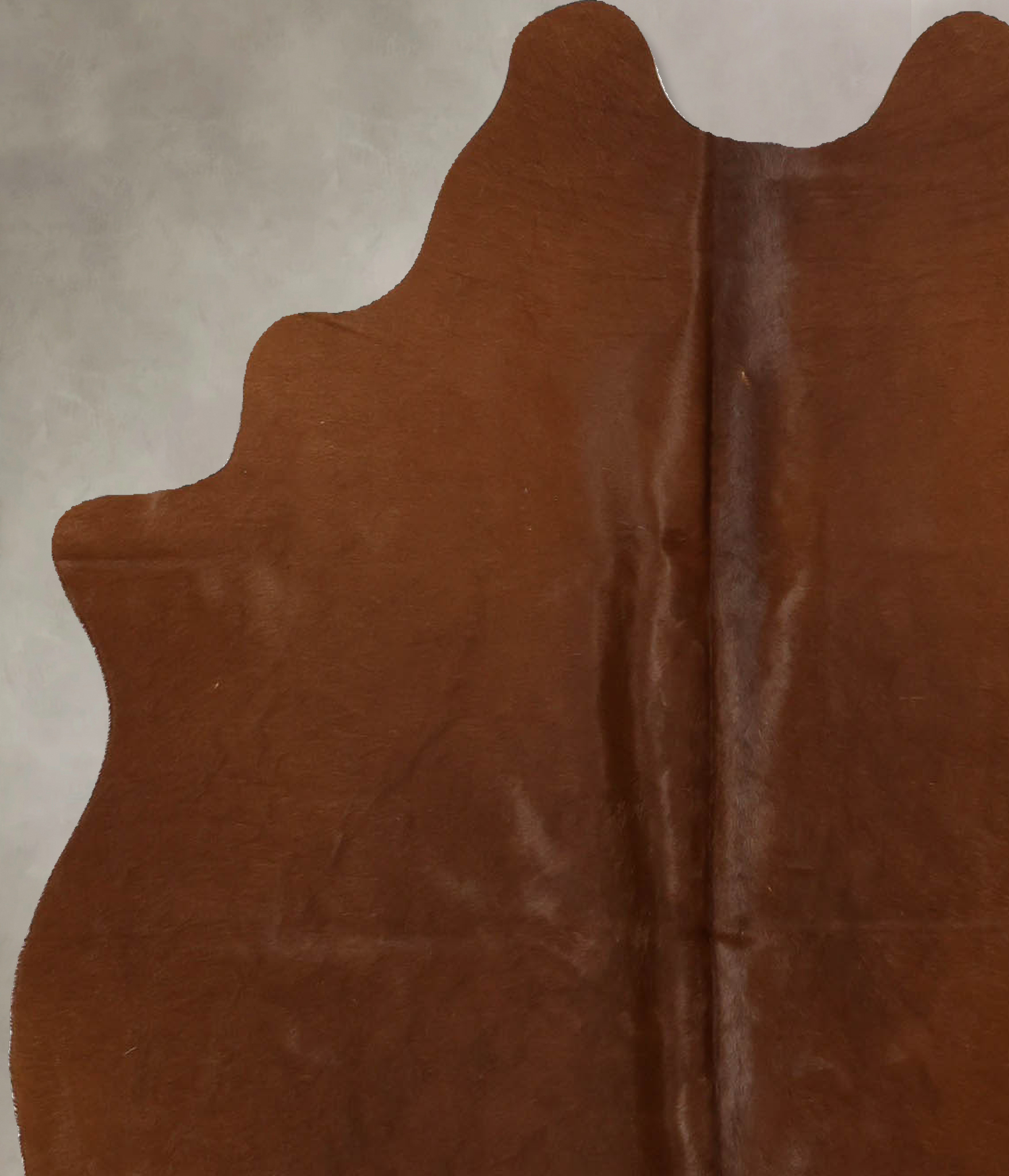 Solid Brown Cowhide Rug #B11378