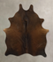 Chocolate Medium Brazilian Cowhide Rug 5'5