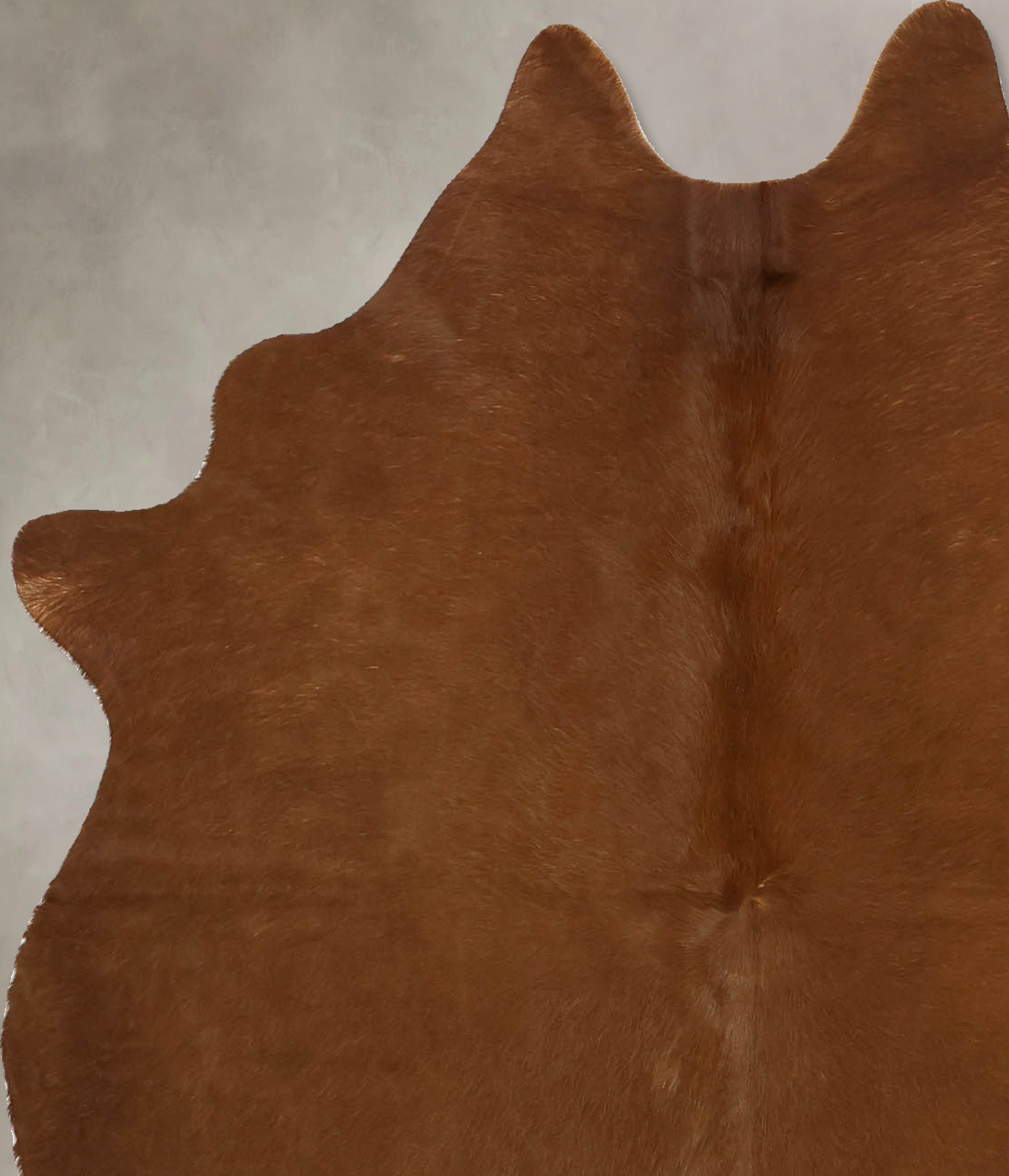 Solid Brown Cowhide Rug #B11381