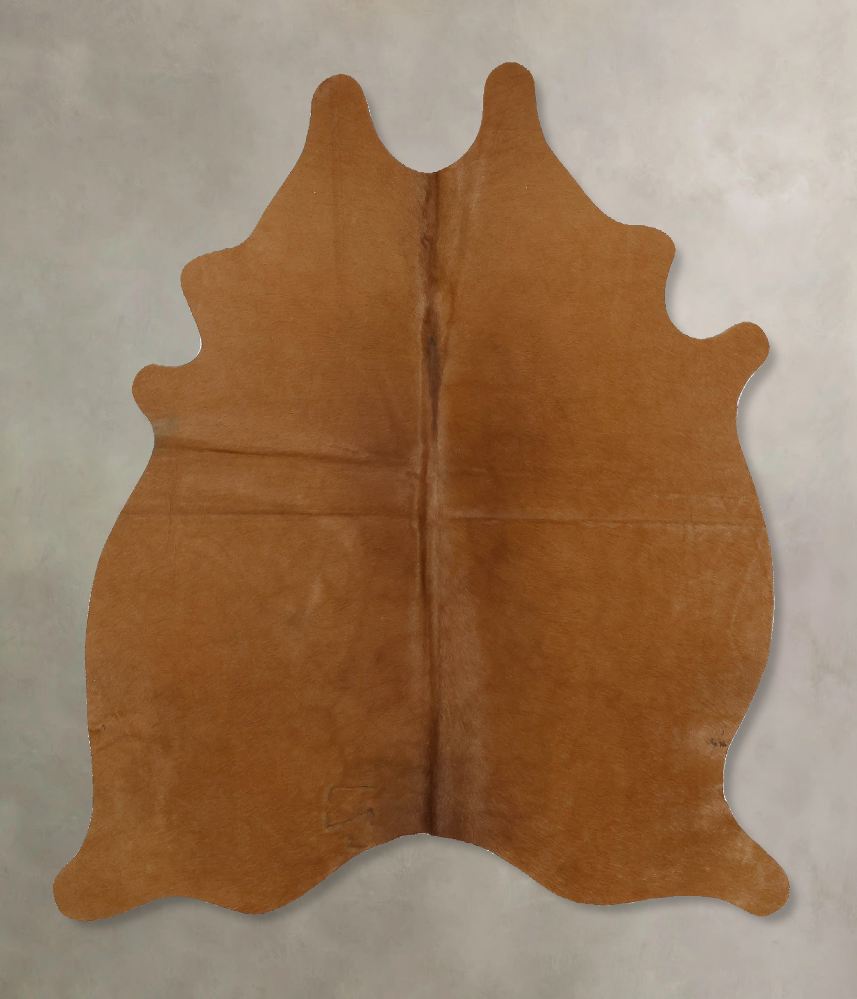 Solid Brown Cowhide Rug #B11382