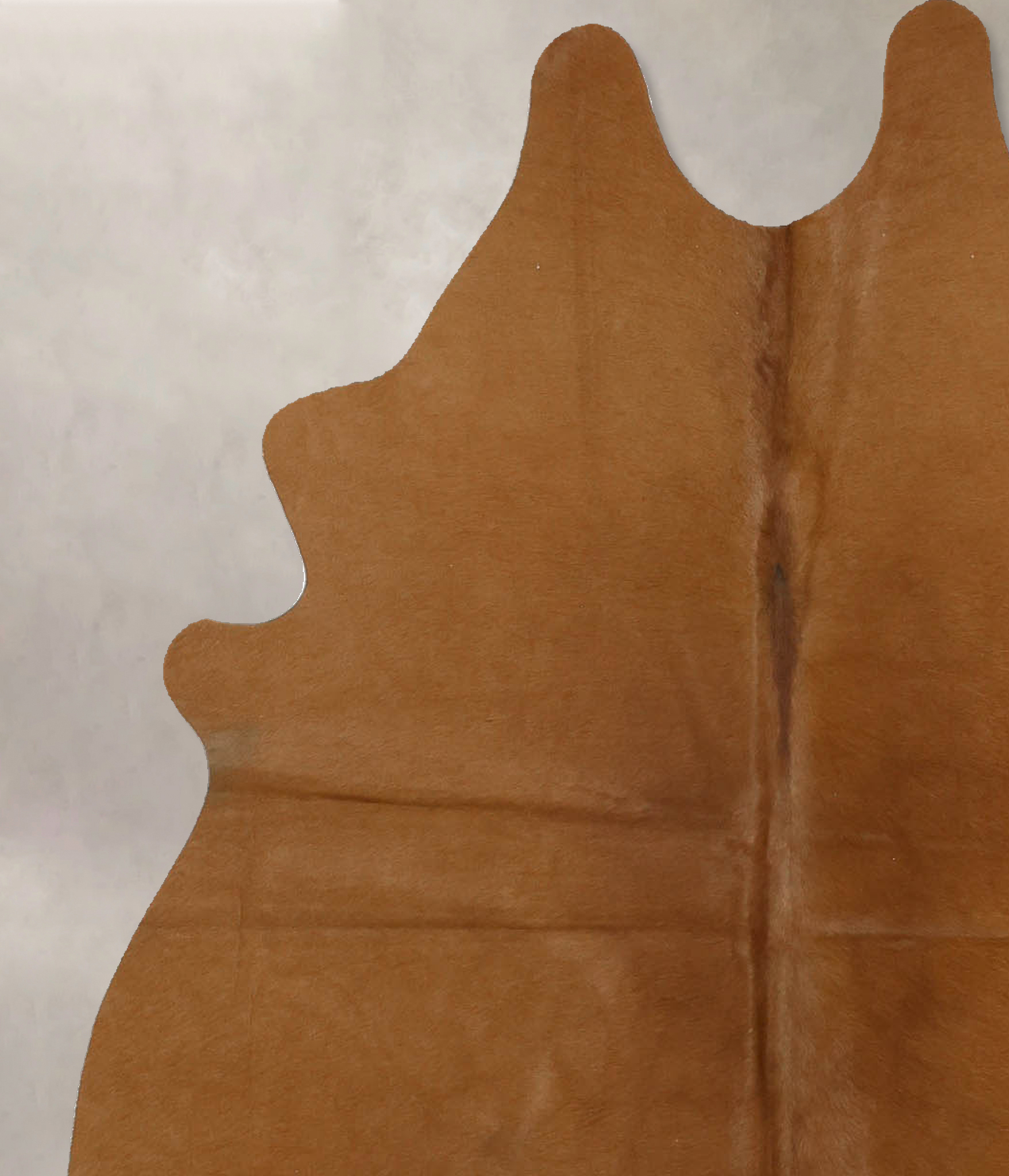 Solid Brown Cowhide Rug #B11382