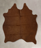 Solid Brown Medium Brazilian Cowhide Rug 4'11