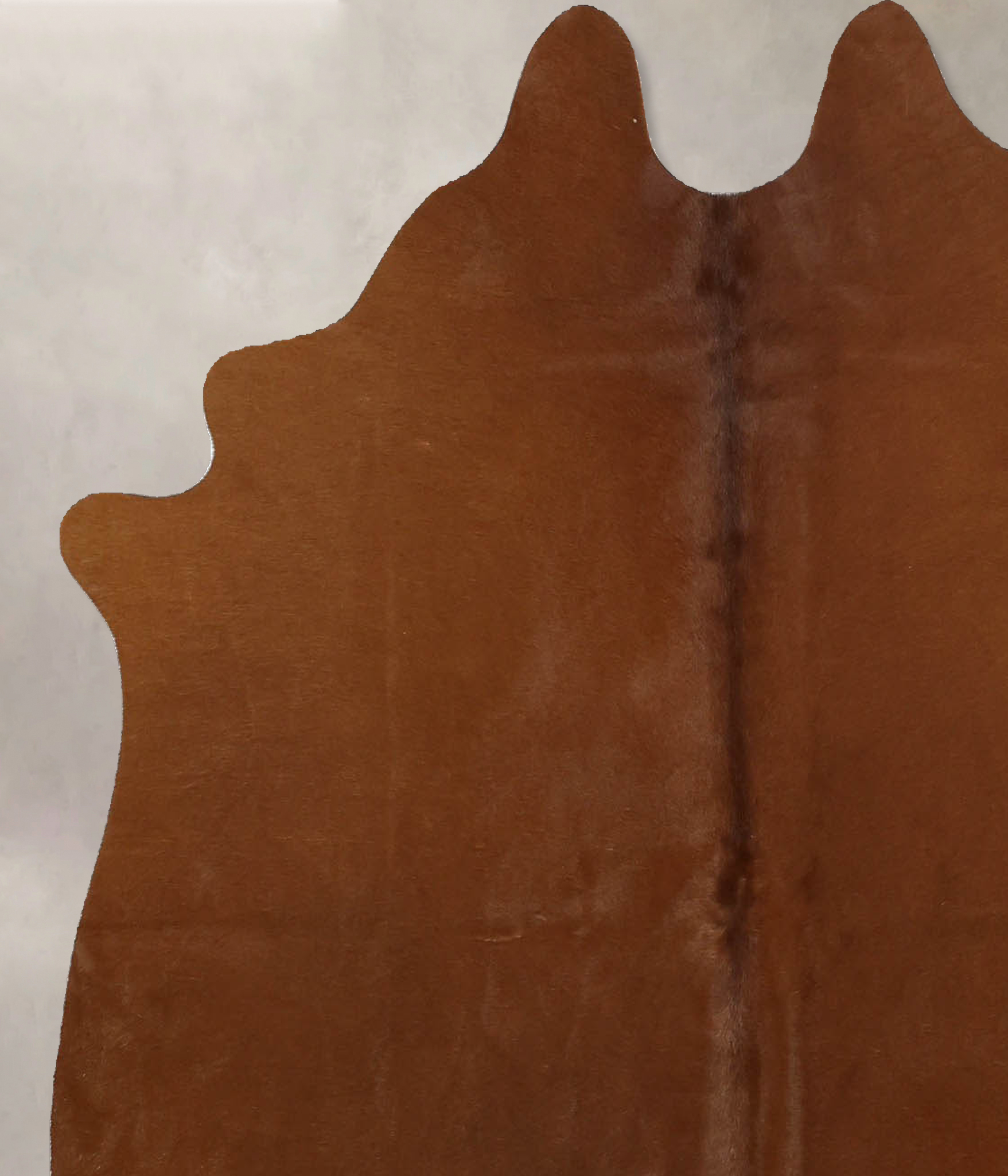 Solid Brown Cowhide Rug #B11391