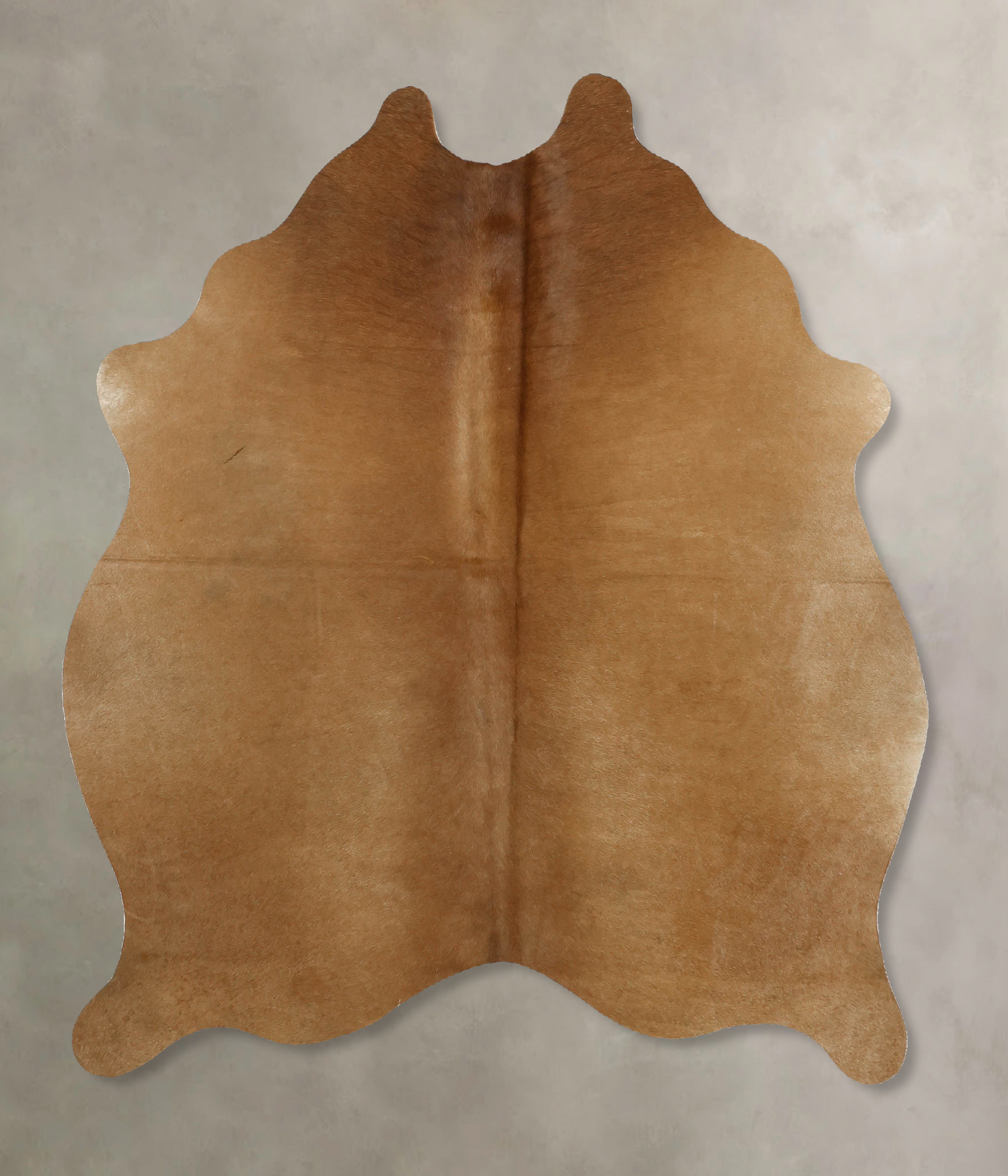 Solid Brown Cowhide Rug #B11392