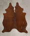 Solid Brown Medium Brazilian Cowhide Rug 5'9