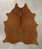 Solid Brown Medium Brazilian Cowhide Rug 5'5