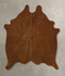 Solid Brown Medium Brazilian Cowhide Rug 5'0