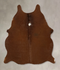 Solid Brown Medium Brazilian Cowhide Rug 5'4