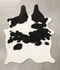 Black and White Medium Brazilian Cowhide Rug 5'9