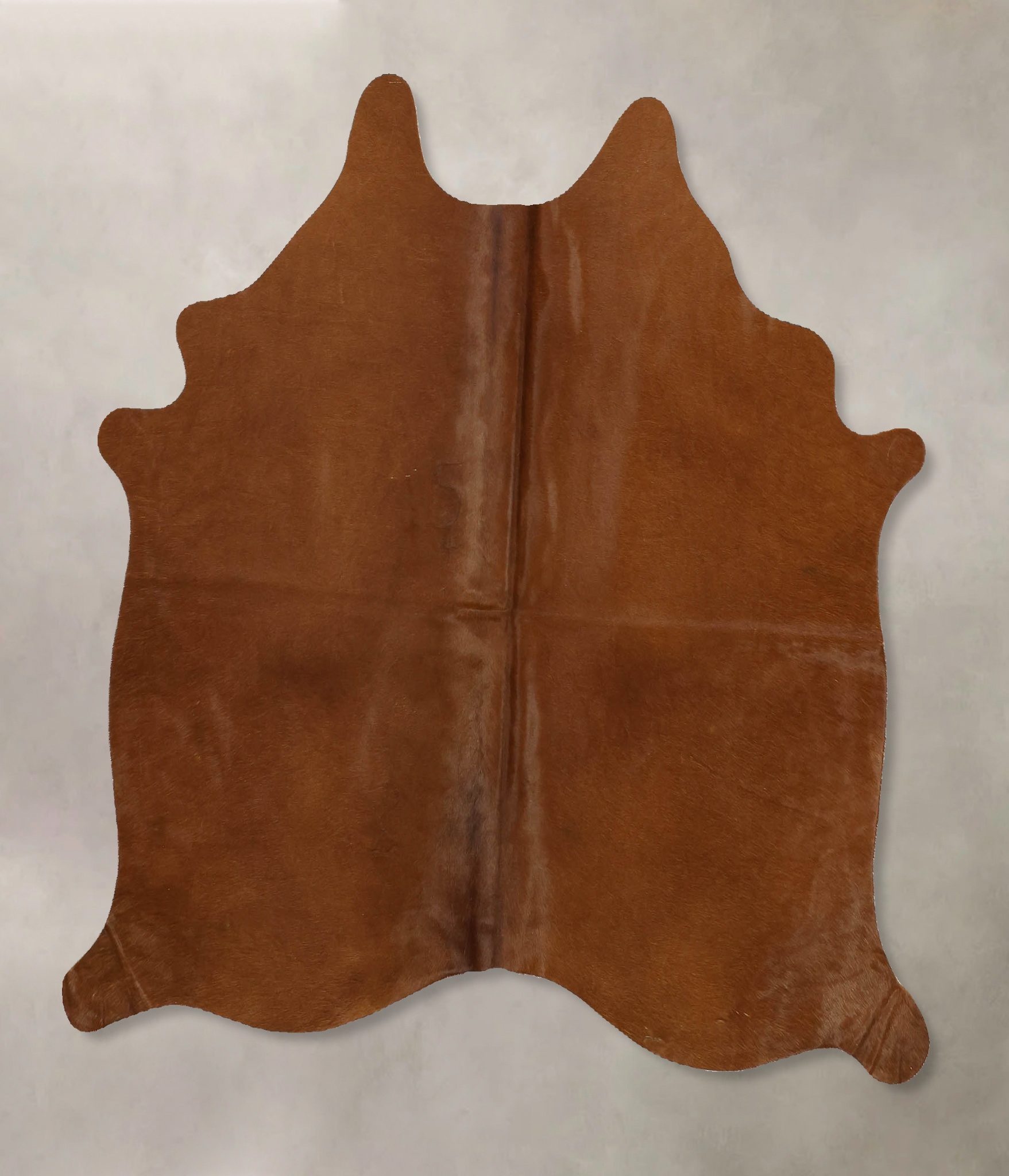 Solid Brown Cowhide Rug #B11425