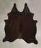 Chocolate Large Brazilian Cowhide Rug 5'10