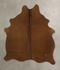 Solid Brown Medium Brazilian Cowhide Rug 5'7