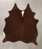 Solid Brown Large Brazilian Cowhide Rug 6'0