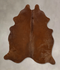 Solid Brown Large Brazilian Cowhide Rug 6'0