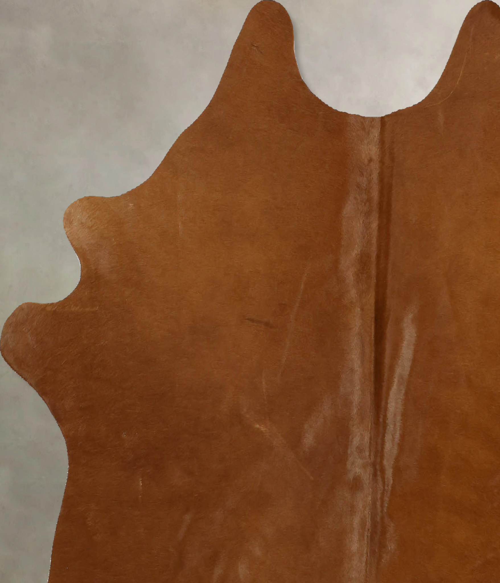 Solid Brown Cowhide Rug #B11455