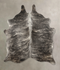 Grey Brindle Medium Brazilian Cowhide Rug 5'2