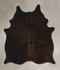 Chocolate Medium Brazilian Cowhide Rug 5'5