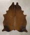 Solid Brown Medium Brazilian Cowhide Rug 5'8