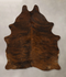 Dark Brindle Medium Brazilian Cowhide Rug 6'0