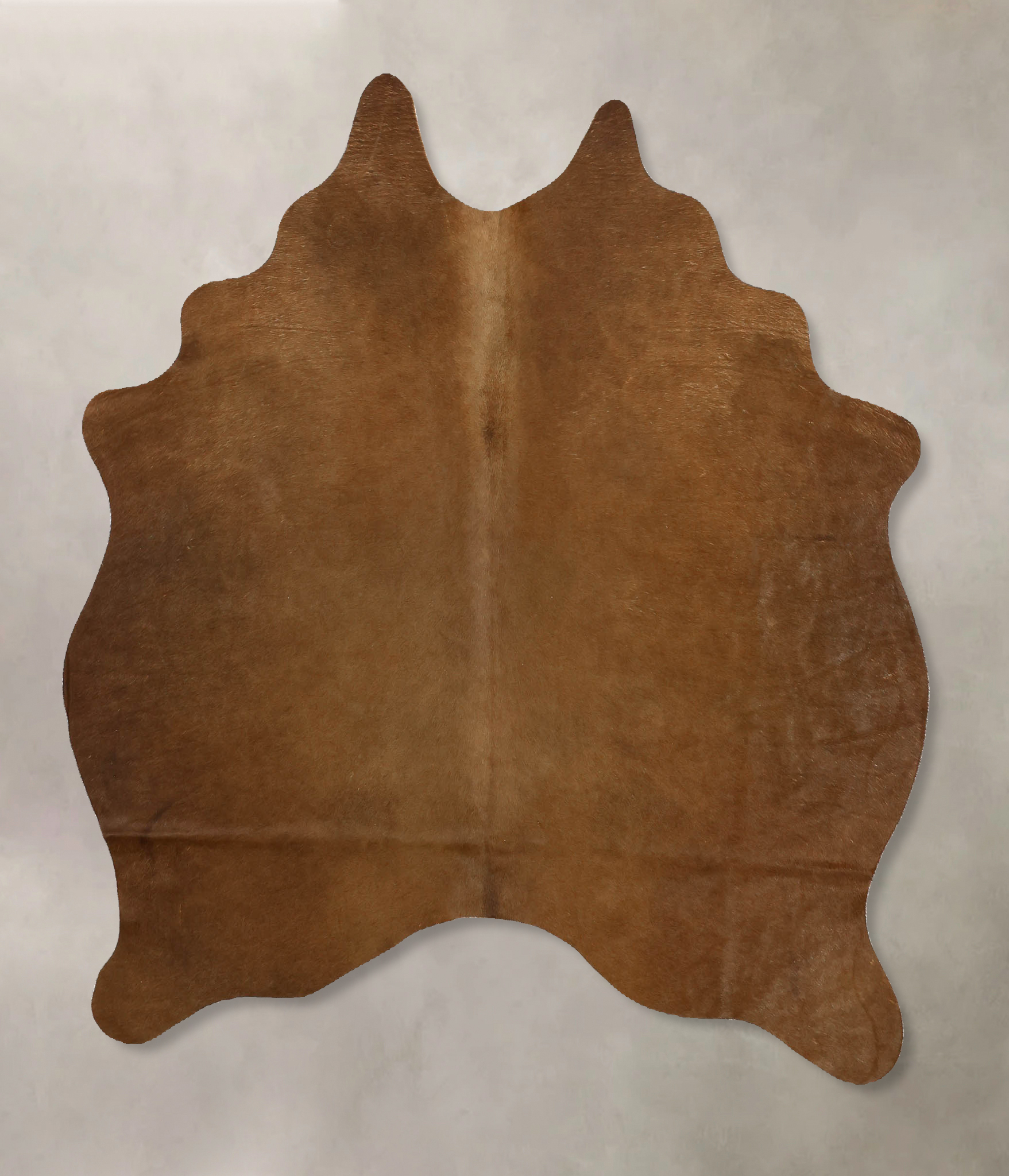 Solid Brown Cowhide Rug #B11480