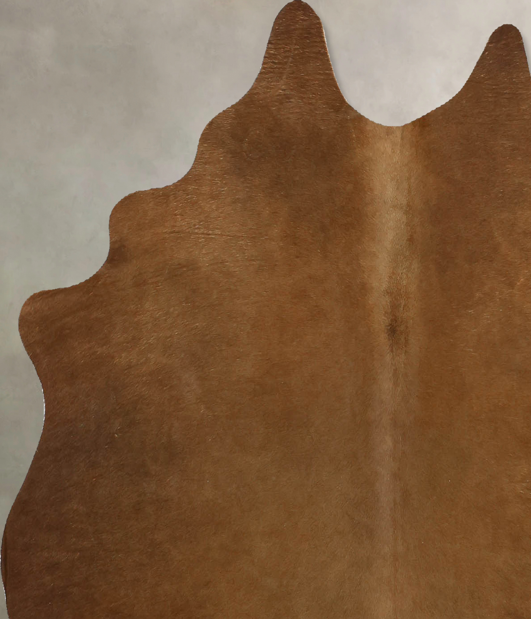 Solid Brown Cowhide Rug #B11480