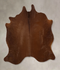 Solid Brown Medium Brazilian Cowhide Rug 5'5