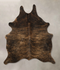 Dark Brindle Large Brazilian Cowhide Rug 5'11