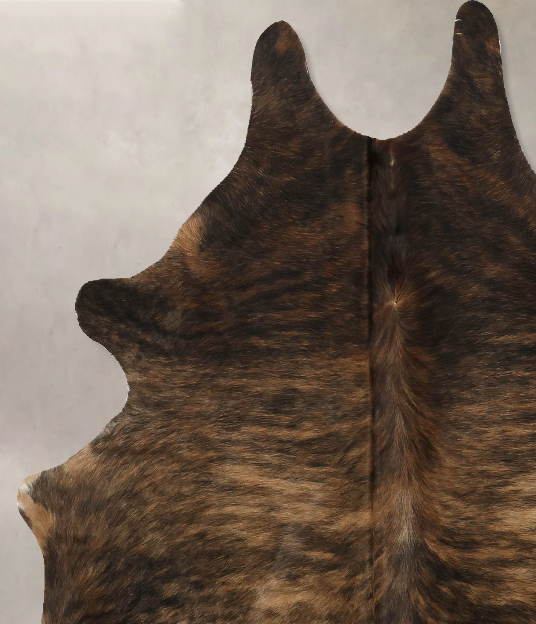 Dark Brindle Cowhide Rug #B11484