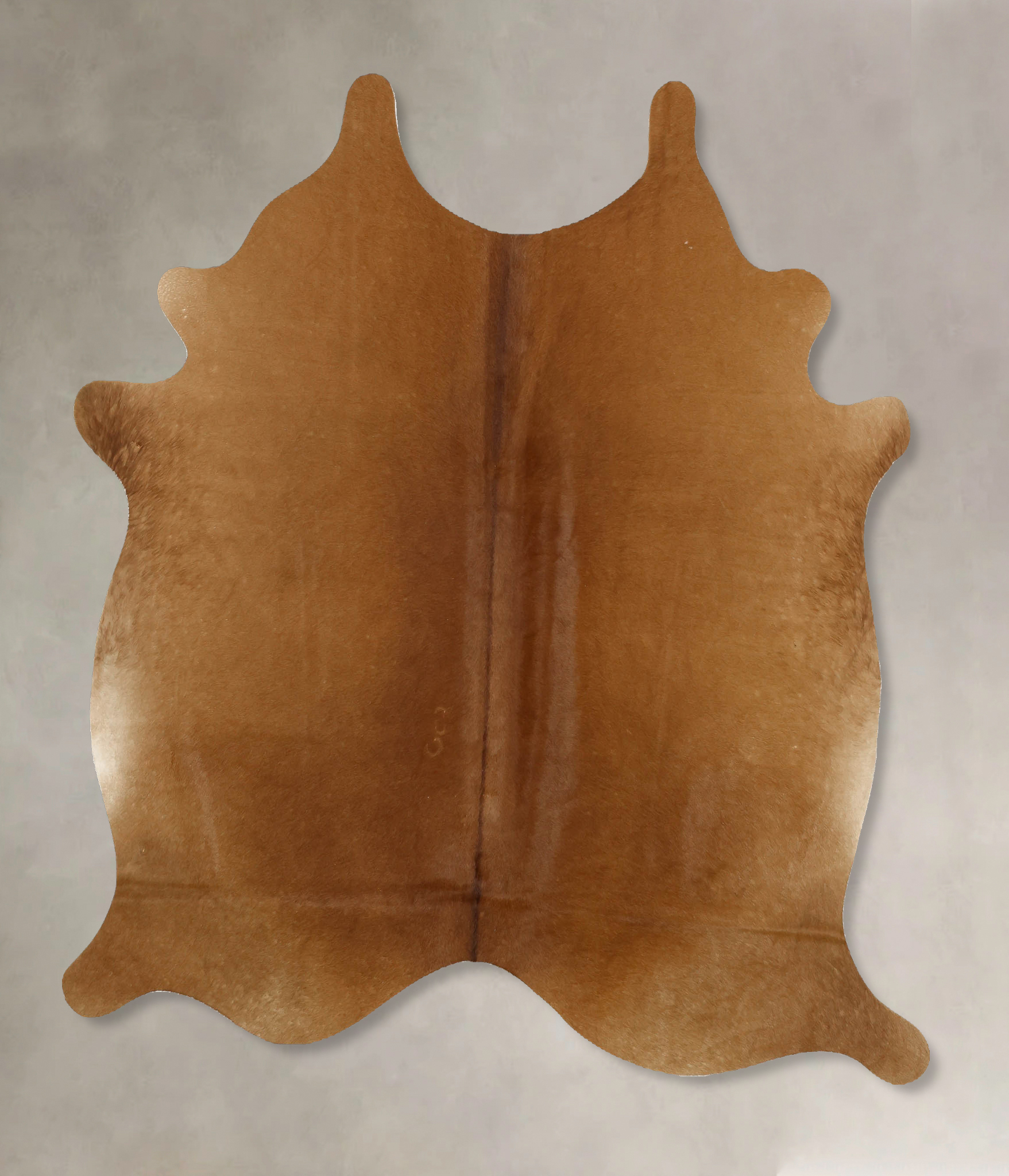 Solid Brown Cowhide Rug #B11487