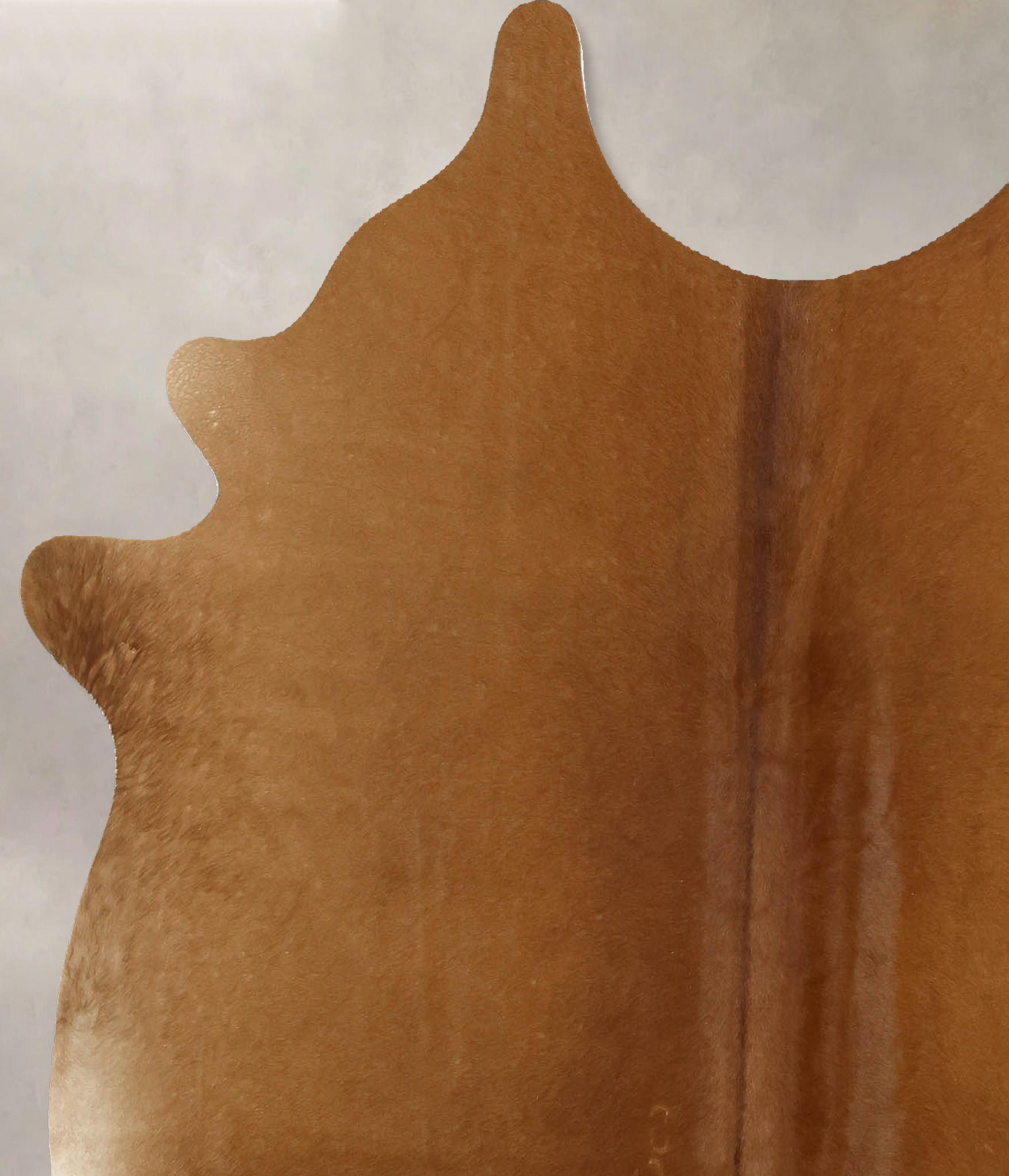 Solid Brown Cowhide Rug #B11487