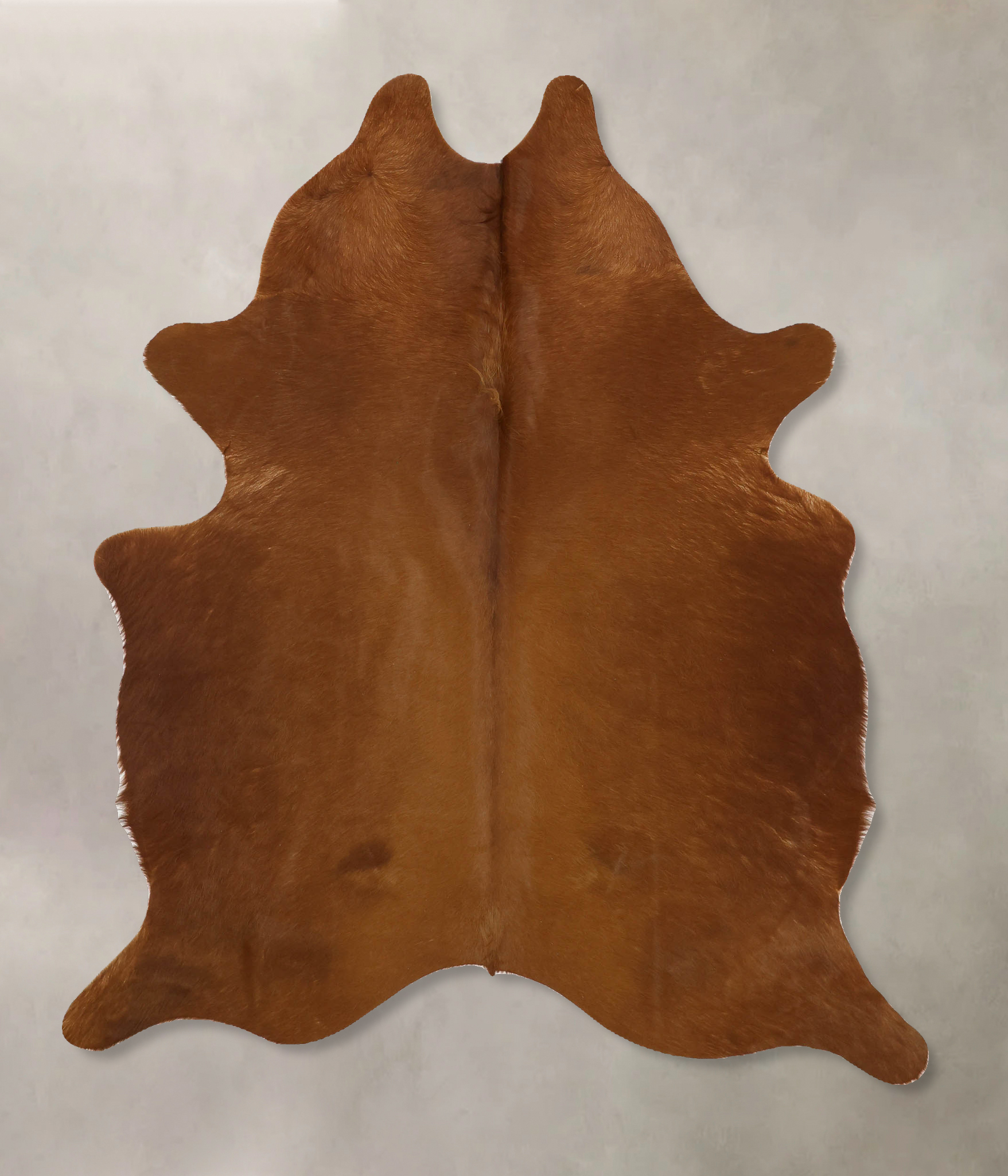 Solid Brown Cowhide Rug #B11488