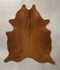 Solid Brown Large Brazilian Cowhide Rug 6'6