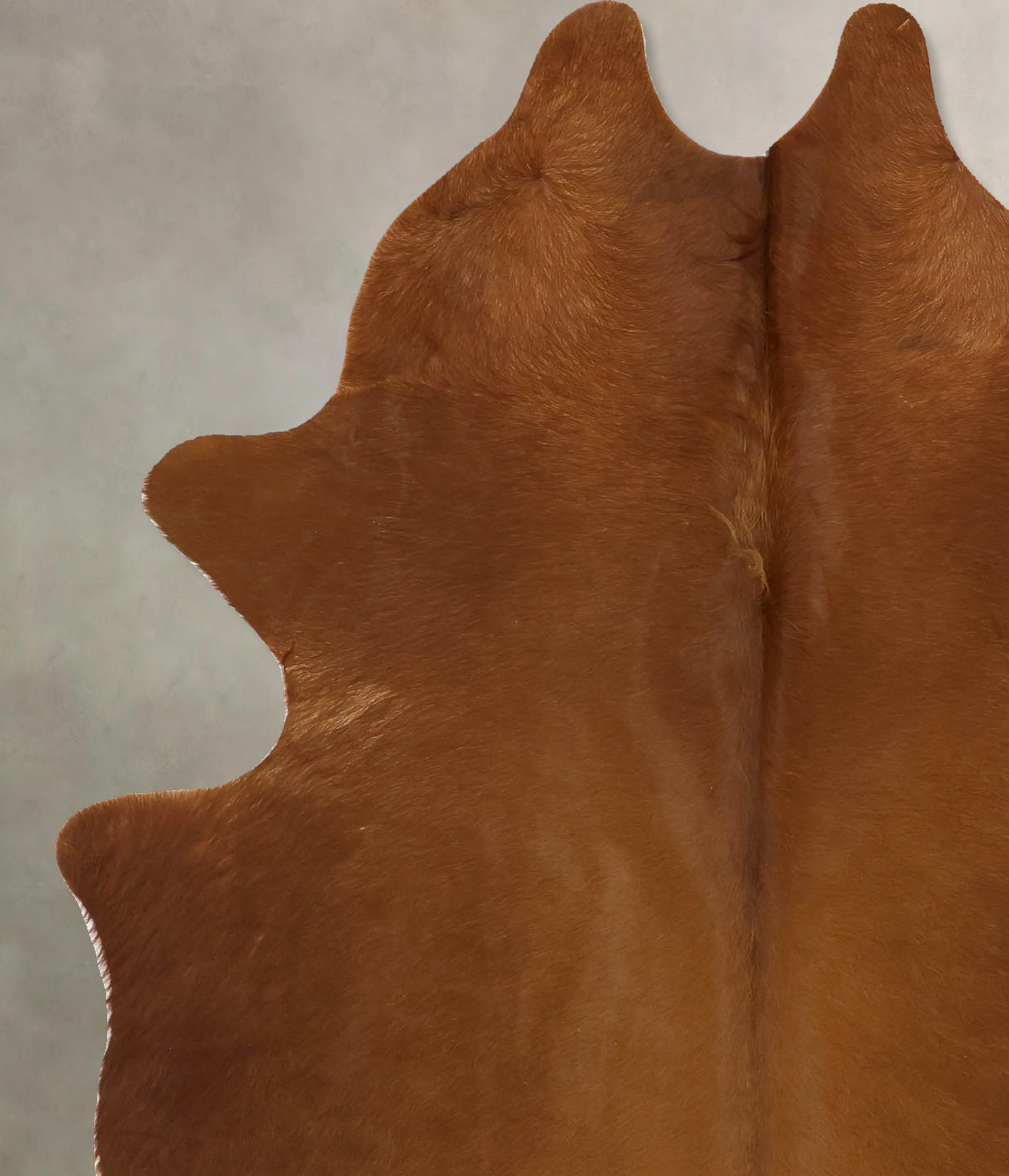 Solid Brown Cowhide Rug #B11488