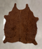 Solid Brown Medium Brazilian Cowhide Rug 5'9