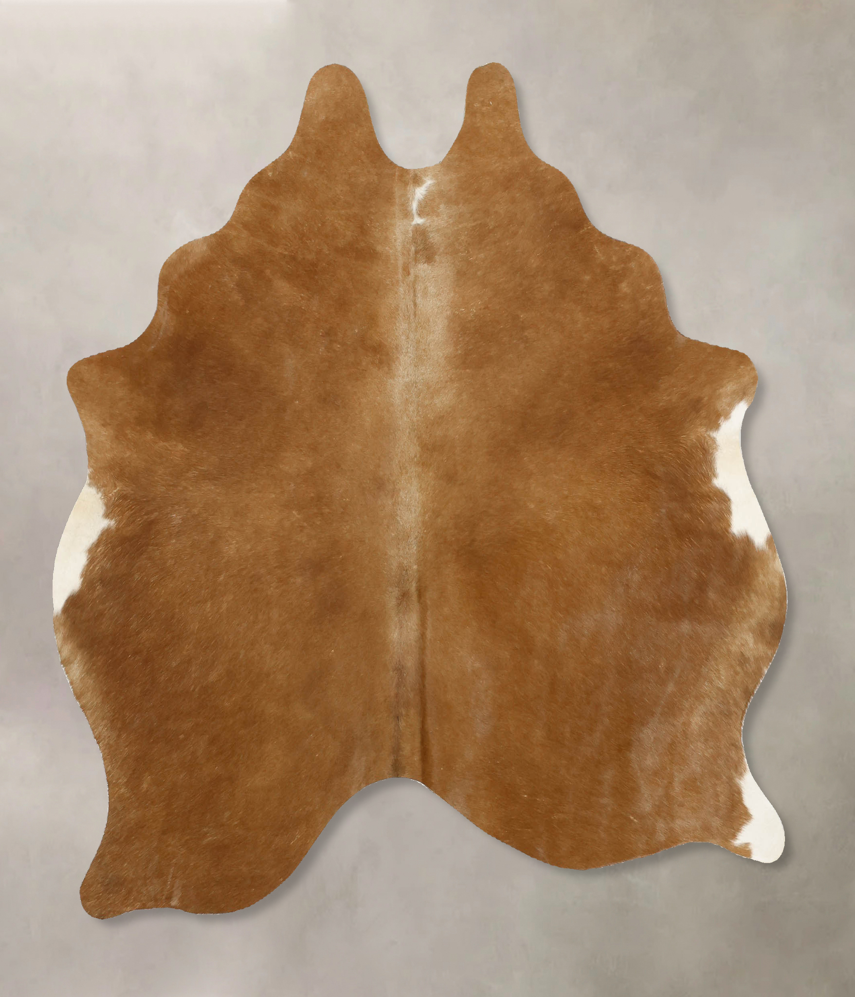 Solid Brown Cowhide Rug #B11495