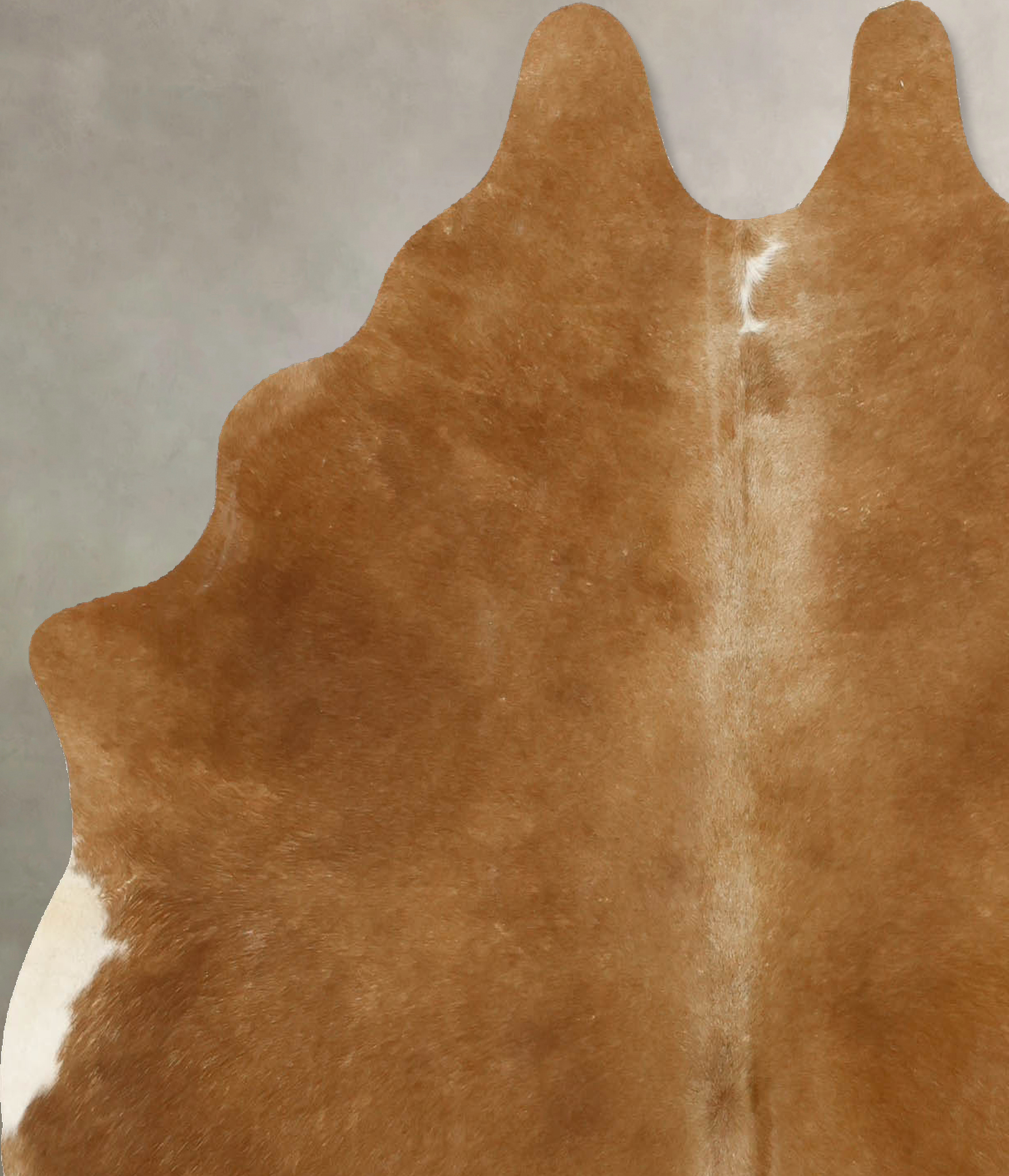 Solid Brown Cowhide Rug #B11495