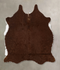 Solid Brown Medium Brazilian Cowhide Rug 5'3