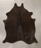 Chocolate Medium Brazilian Cowhide Rug 5'11