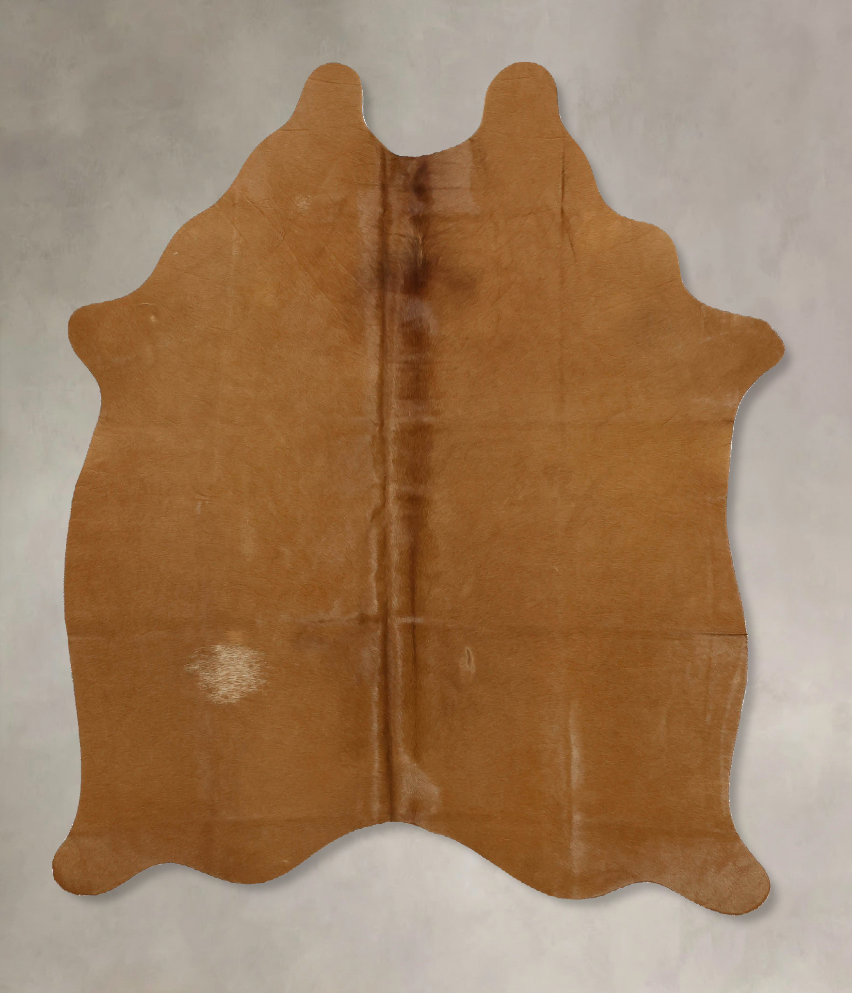 Solid Brown Cowhide Rug #B11502