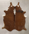 Brown and White Regular Large Brazilian Cowhide Rug 6'2