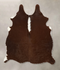 Brown and White Regular Medium Brazilian Cowhide Rug 5'5