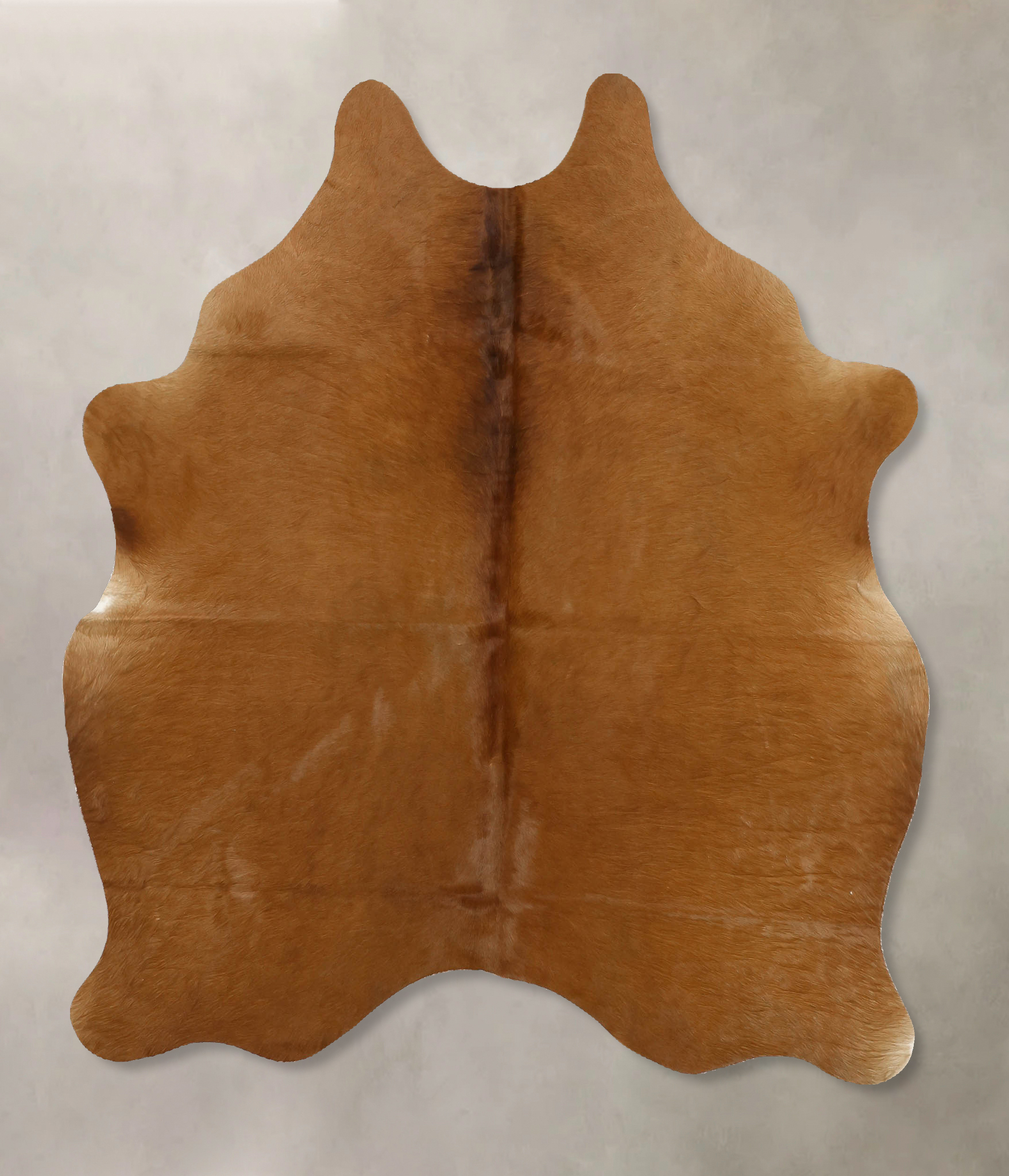 Solid Brown Cowhide Rug #B11516